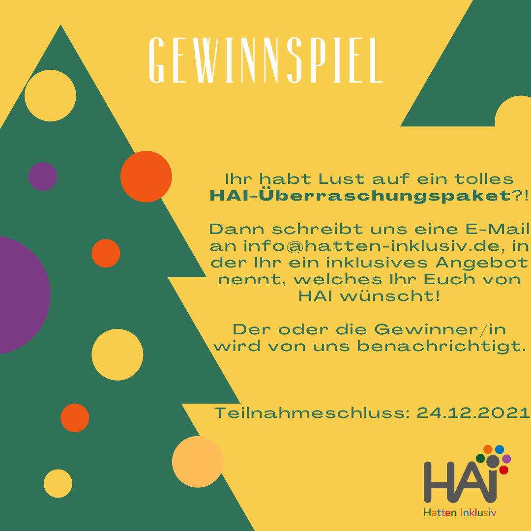 WeihnachtsGewinnspiel Hatten Inklusiv (HAI)
